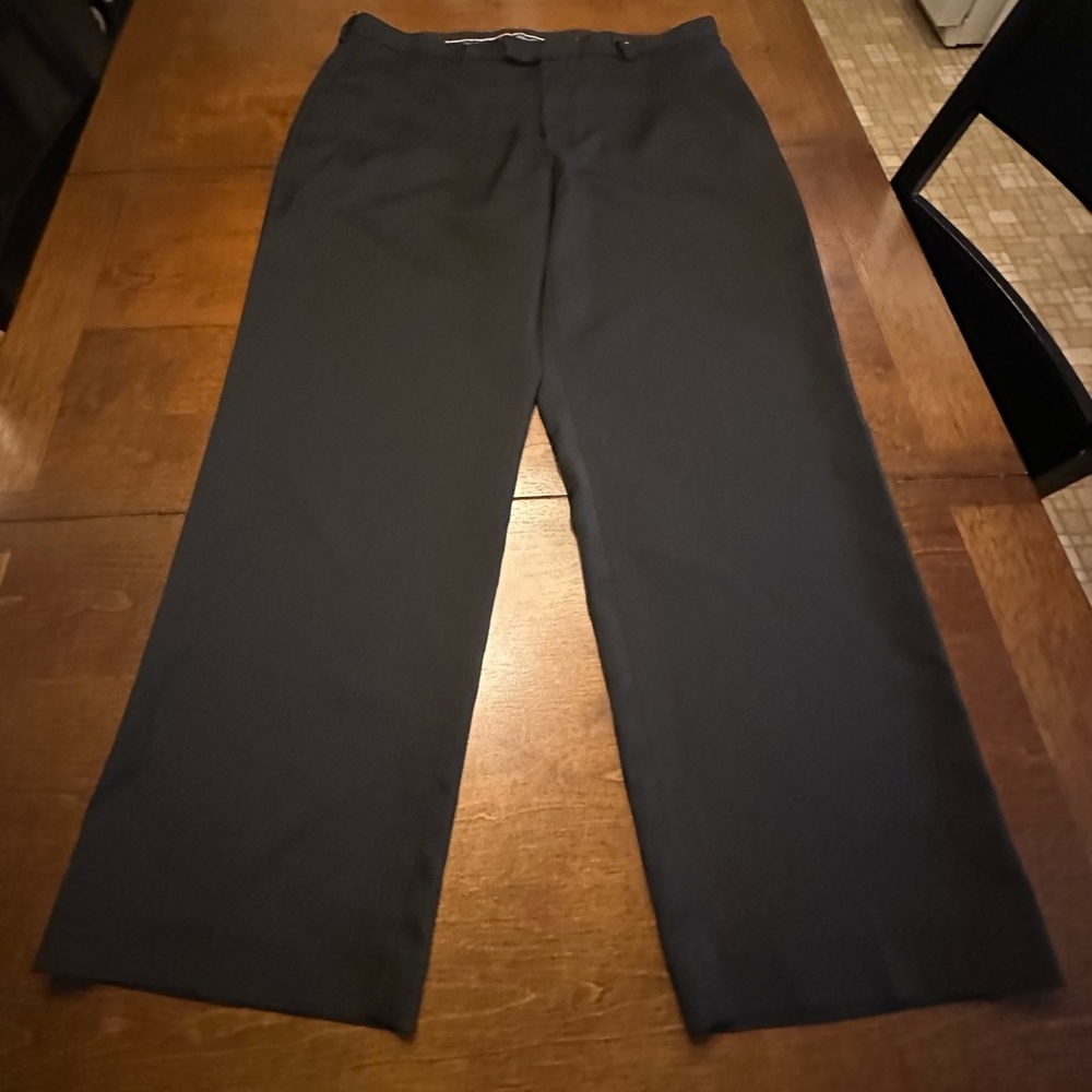 Perry Ellis Mens Black Dress Pants Size 40X30